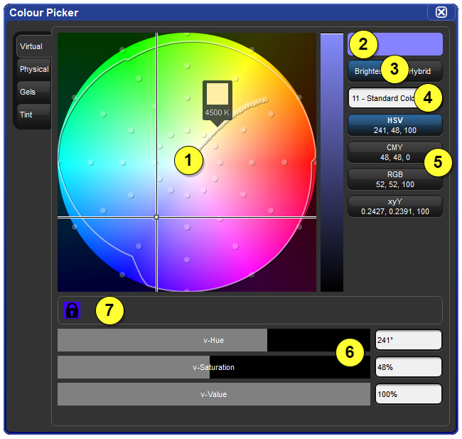 Color Picker Virtual Tab