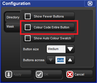 Screenshot fragment, showing color coding