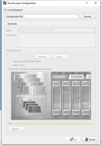 LCD Configuration in ControlDesigner