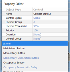 Contact Input Function Properties