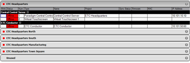 Network View System Components Collapse