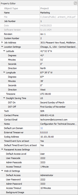 Individual Project Properties