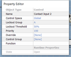 Local Contact IO Properties