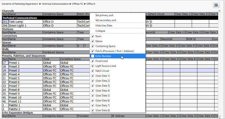 Sort Data in Sheets View